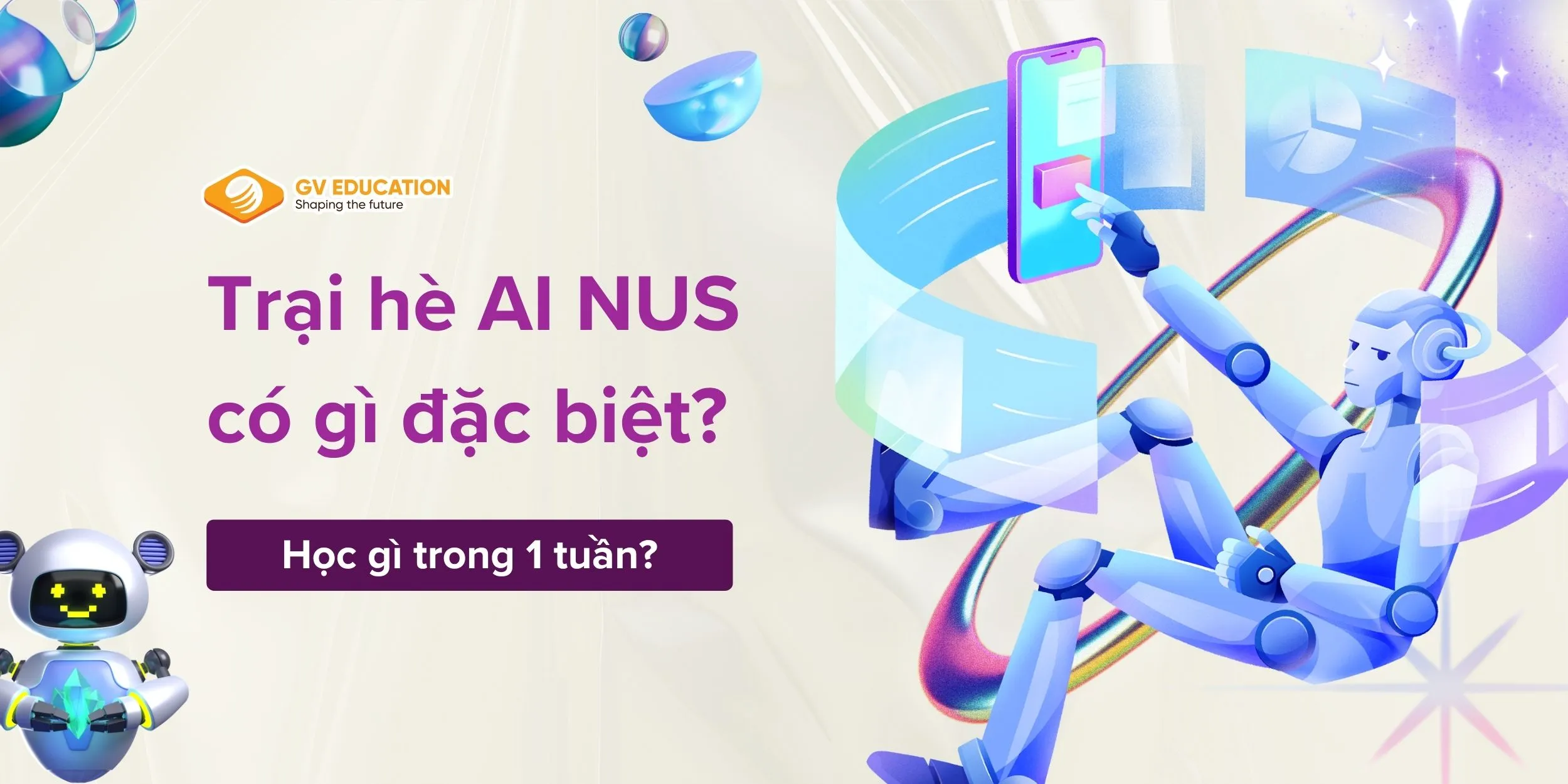 Trại hè AI tại NUS có gì đặc biệt? Học gì trong 1 tuần?